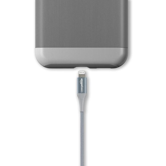 Dark Gray USB-A to Lightning Charger Cable Nylon Braided Cord MFi - Picture 4 of 8